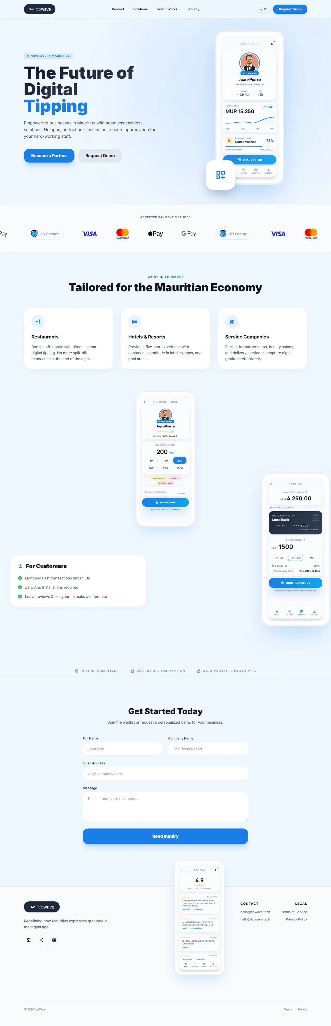 tipWave — дизайн проекта