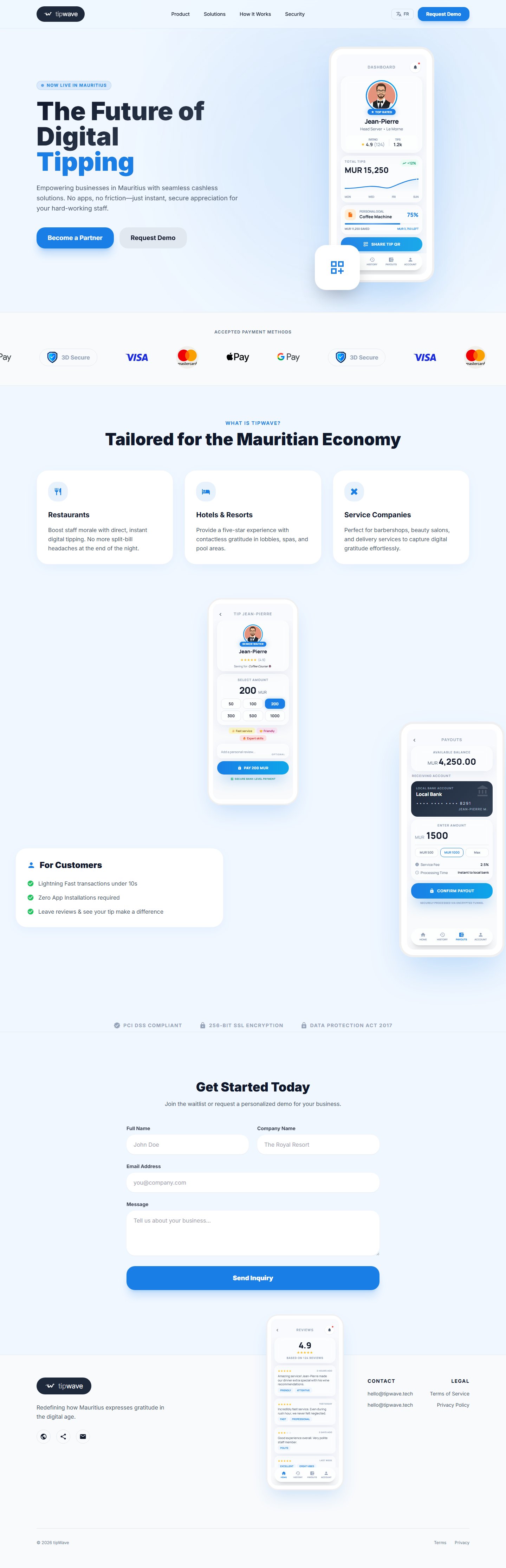 tipWave — дизайн проекта